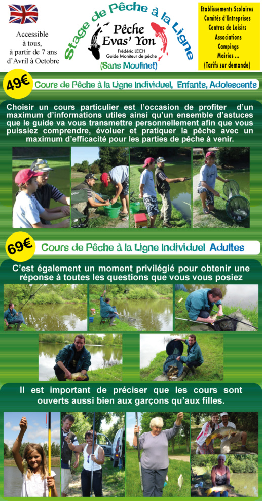 Stage de Pêche à La Ligne en Vendée Stage de Pêche à La Ligne en Vendée