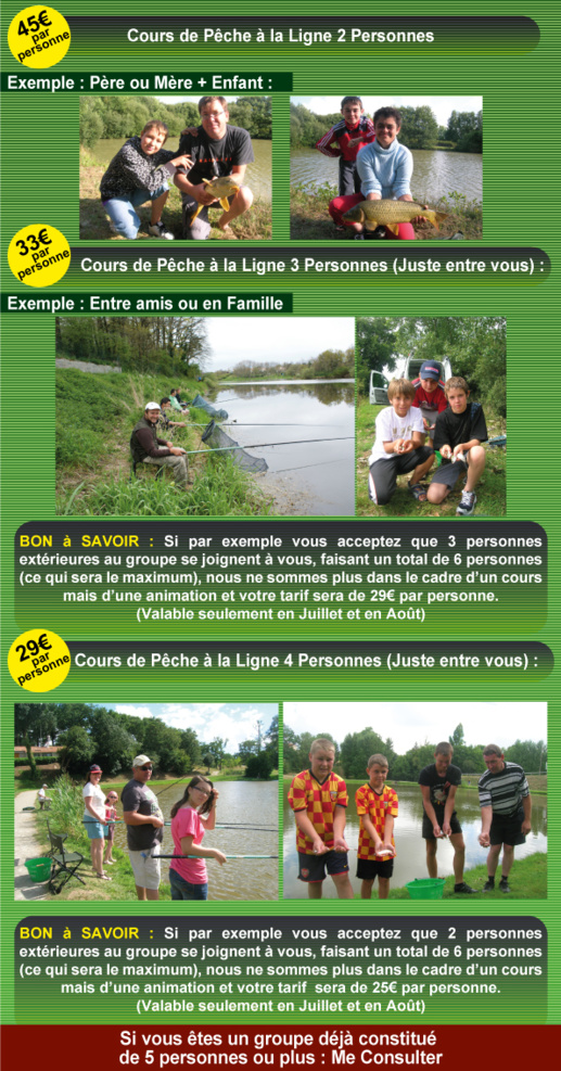 Stage de Pêche à La Ligne en Vendée Stage de Pêche à La Ligne en Vendée