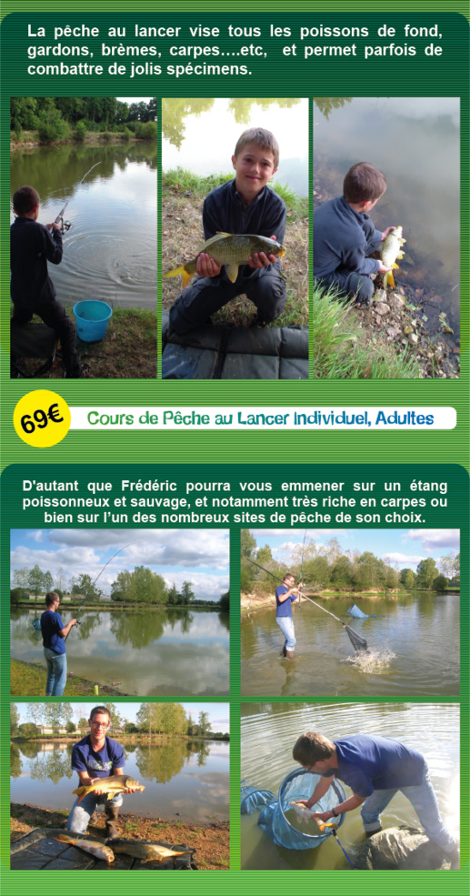 Stage Pêche au Lancer en Vendée Stage Pêche au Lancer en Vendée