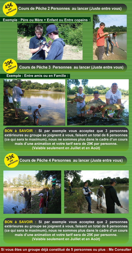 Stage Pêche au Lancer en Vendée Stage Pêche au Lancer en Vendée