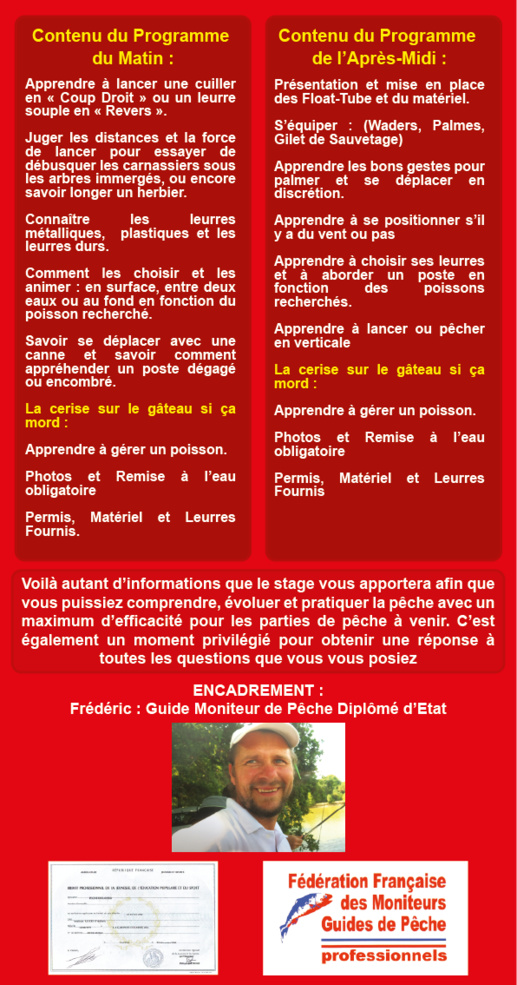 Stage Carnassiers Ados, Journée Complète, en Vendée Stage Carnassiers Ados, Journée Complète, en Vendée