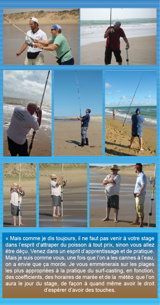 Stage Découverte du Surf-Casting en Vendée, en Groupe Stage Découverte du Surf-Casting en Vendée, en Groupe