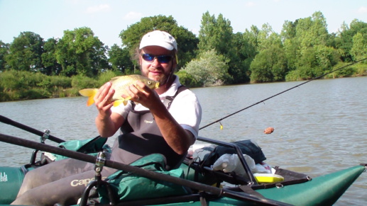 Pêche des Carpeaux depuis un Float-Tube