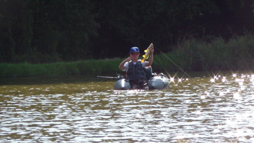 Pêche des Carpeaux depuis Flaot-Tube