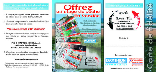 Carte De Fidelite Peche Evas Yon