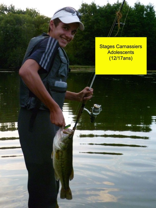 STAGES CARNASSIERS SPECIALS ADOLESCENTS VACANCES d'été 2017 STAGES CARNASSIERS SPECIALS ADOLESCENTS VACANCES d'été 2017