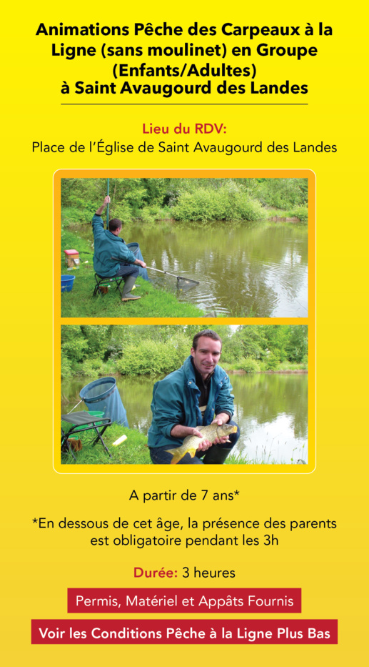 ANIMATIONS ESTIVALES PÊCHE JUILLET / AOÛT 2023 ANIMATIONS ESTIVALES PÊCHE JUILLET / AOÛT 2023