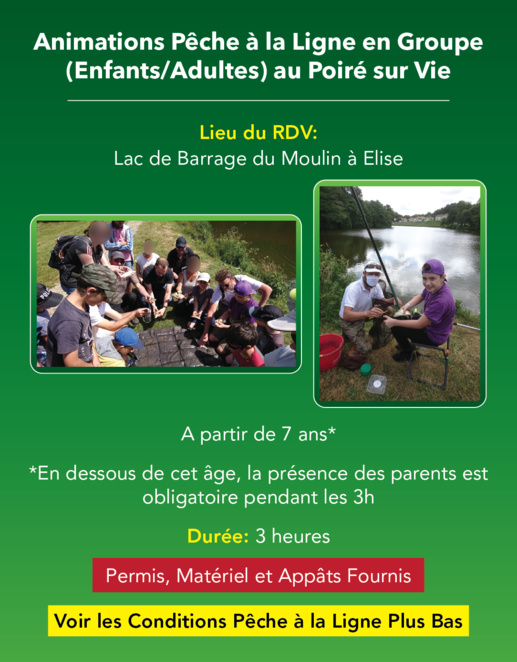 Animations Pêche à la Ligne en Groupe, en Vendée