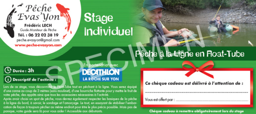 Offrez un Stage de Pêche en Vendée en Chèque Cadeaux
