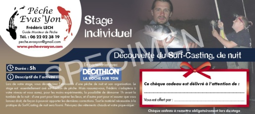 Offrez un Stage de Pêche en Vendée en Chèque Cadeaux