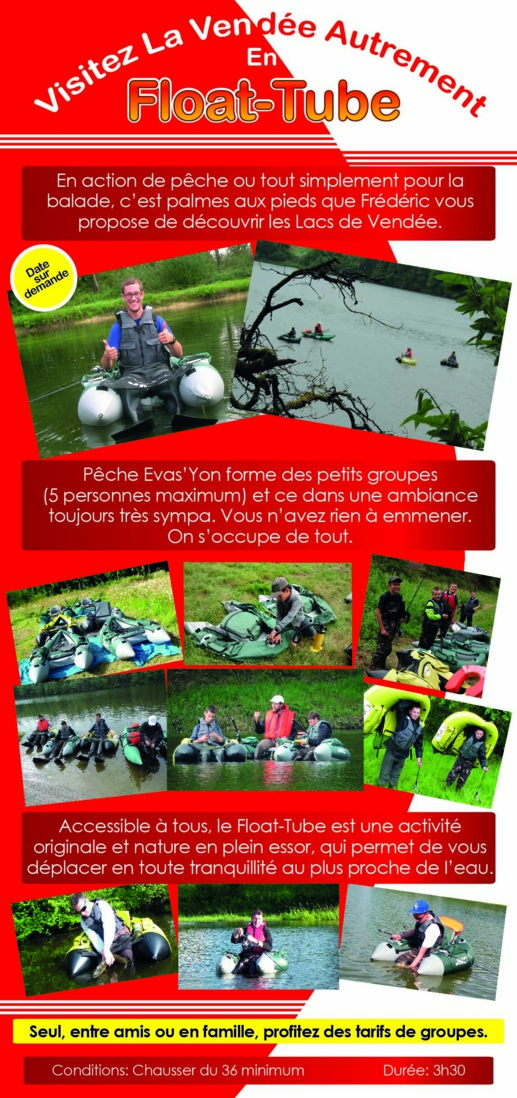 Visitez la Vendée Autrement, en Float-Tube