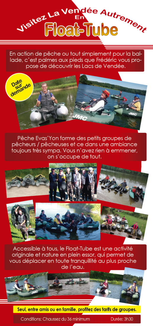 Visitez La Vendée Autrement, en Float-Tube Visitez La Vendée Autrement, en Float-Tube