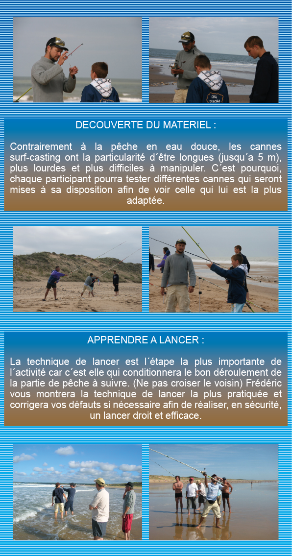 Stage Découverte du Surf-Casting en Vendée, en Groupe
