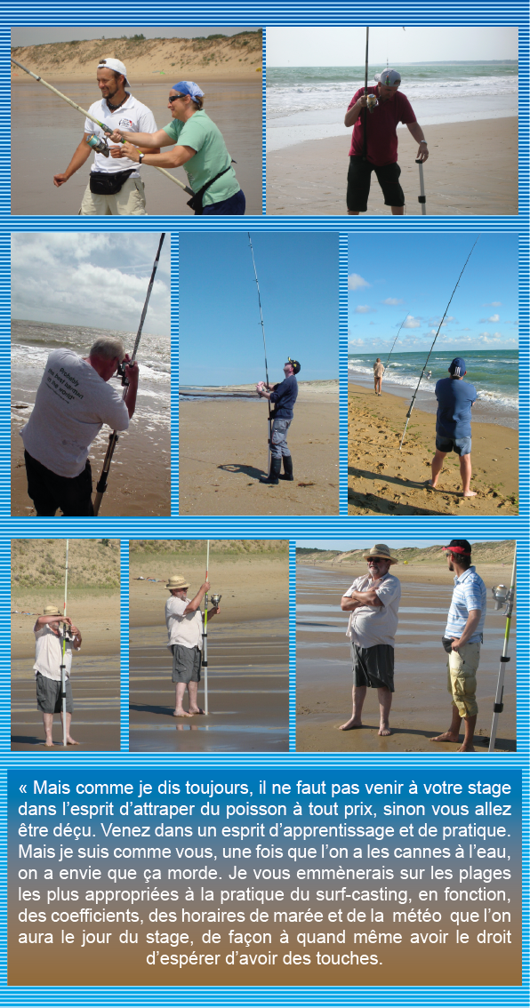 Stage Découverte du Surf-Casting en Vendée, en Groupe Stage Découverte du Surf-Casting en Vendée, en Groupe