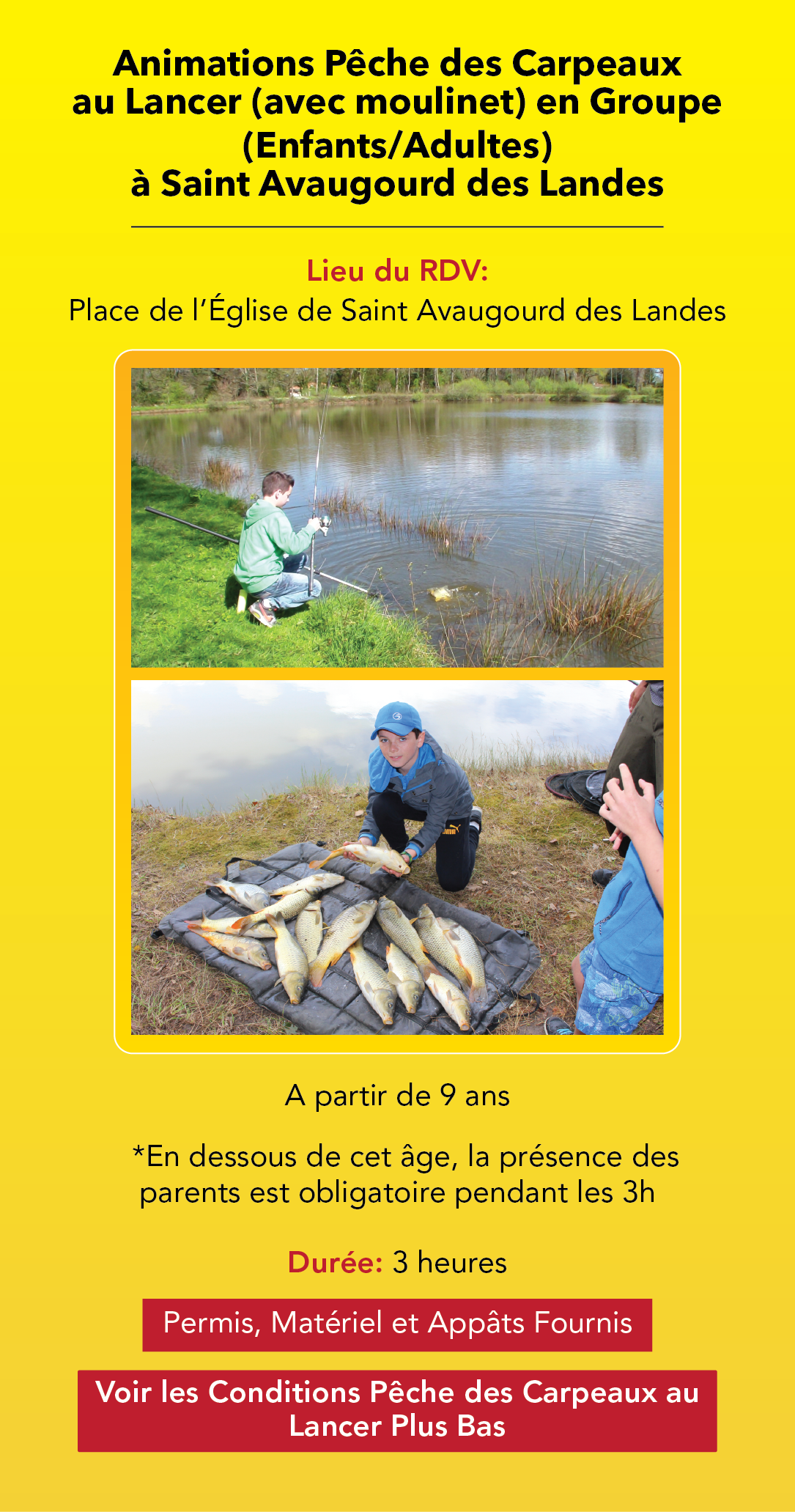ANIMATIONS ESTIVALES PÊCHE JUILLET / AOÛT 2023 ANIMATIONS ESTIVALES PÊCHE JUILLET / AOÛT 2023