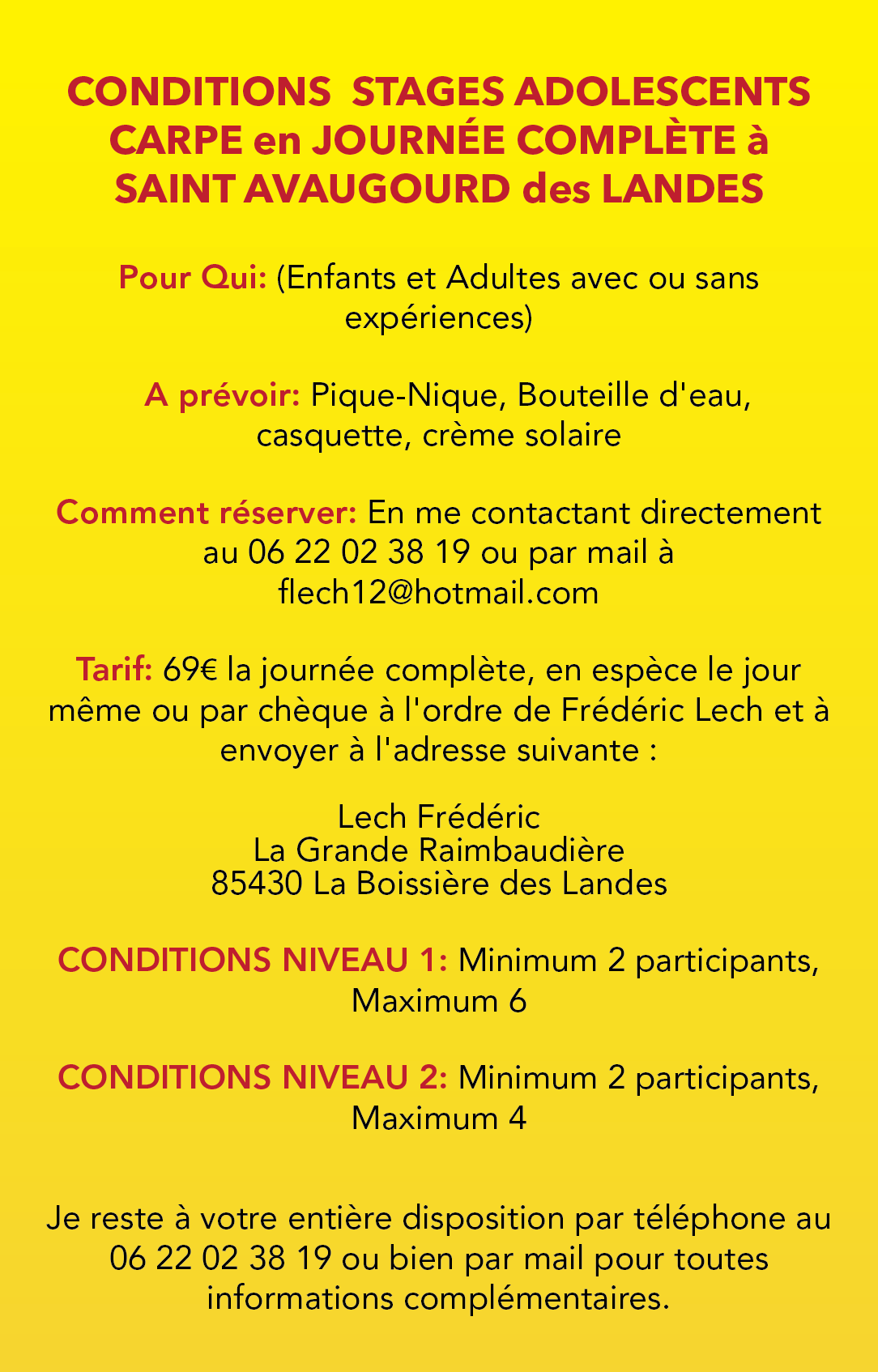 ANIMATIONS ESTIVALES PÊCHE JUILLET / AOÛT 2023 ANIMATIONS ESTIVALES PÊCHE JUILLET / AOÛT 2023