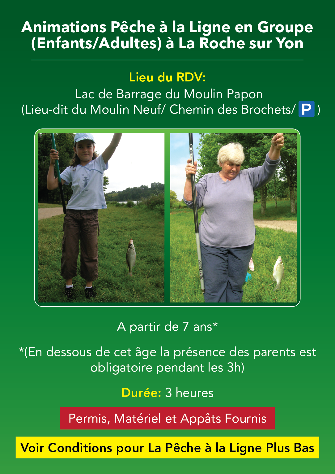Animations Pêche à la Ligne en Groupe, en Vendée