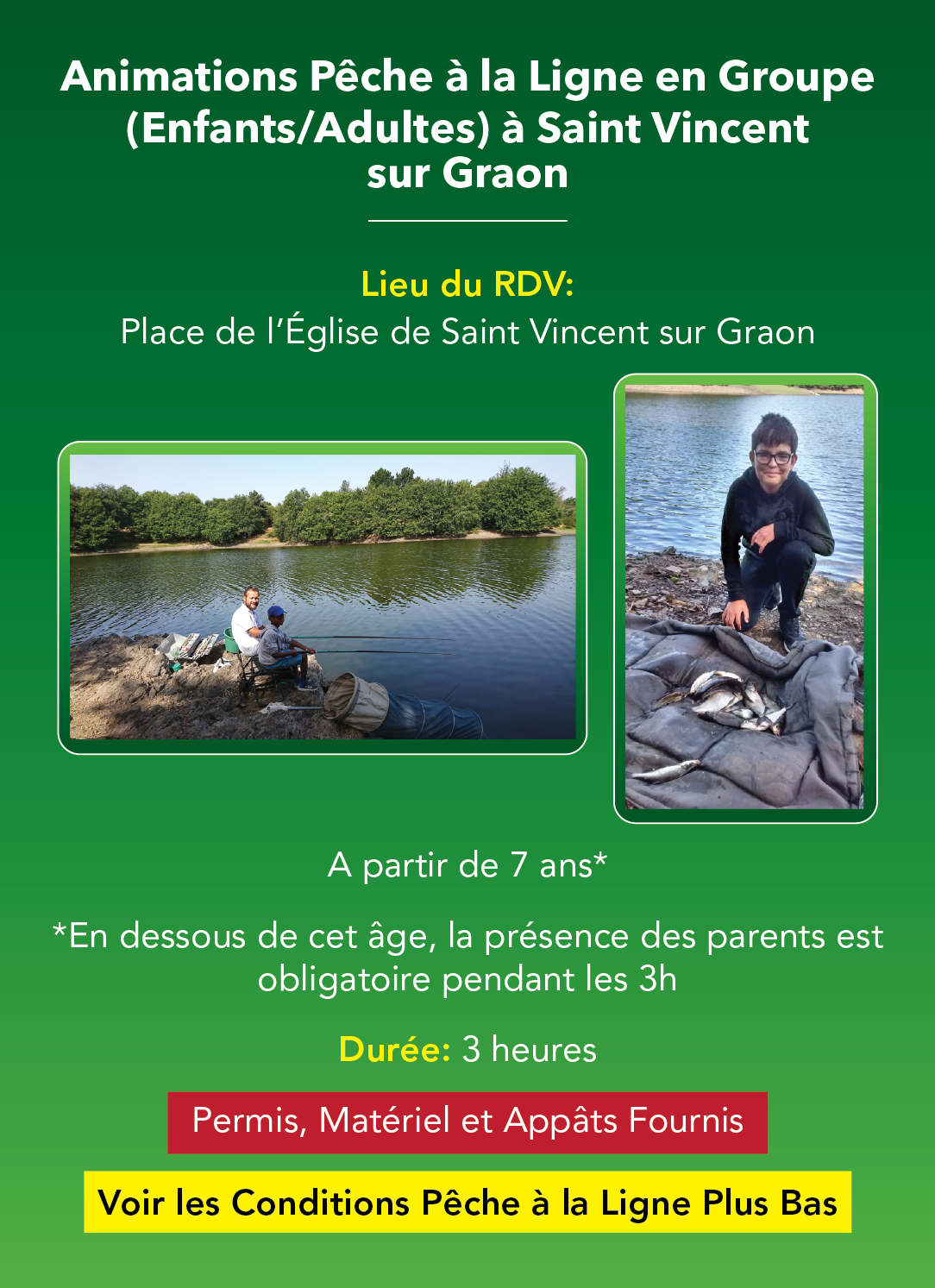 Animations Pêche à la Ligne en Groupe, en Vendée