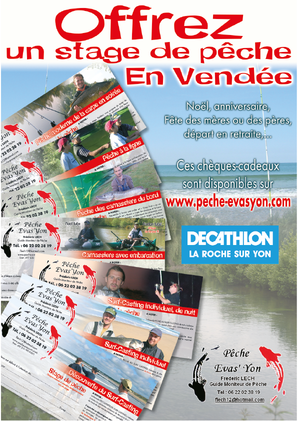 Cours de Pêche en Individuel en Vendée à offrir
