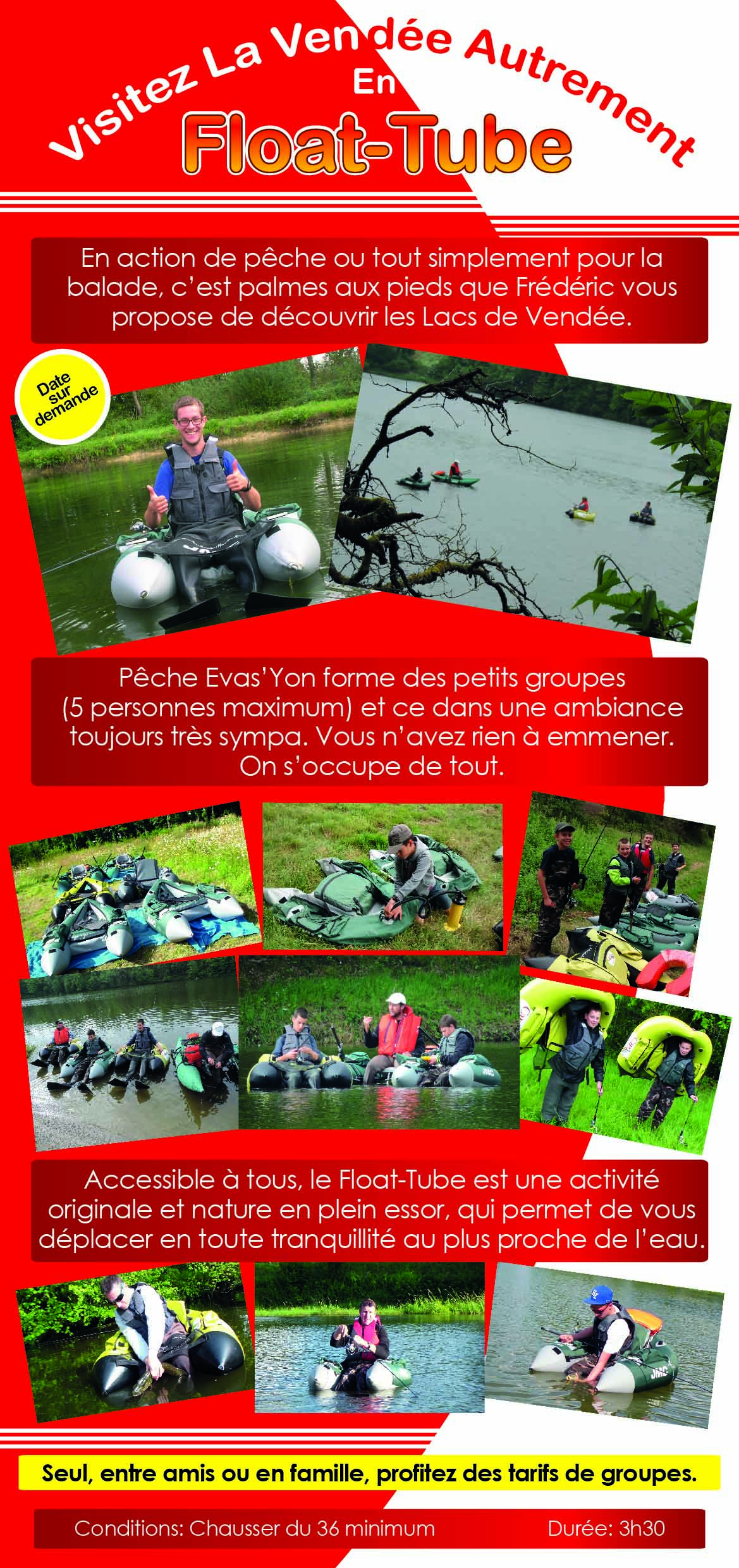 Visitez la Vendée Autrement, en Float-Tube