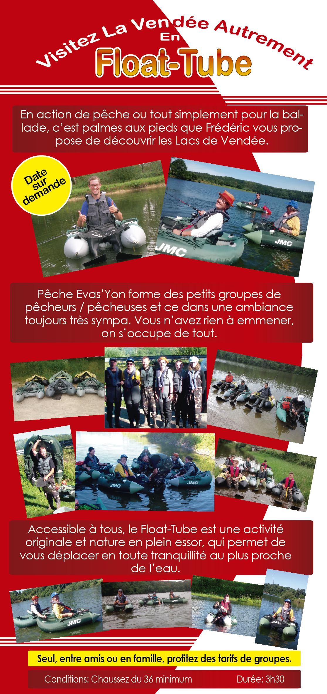 Visitez La Vendée Autrement, en Float-Tube